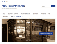 Tablet Screenshot of postalhistoryfoundation.org